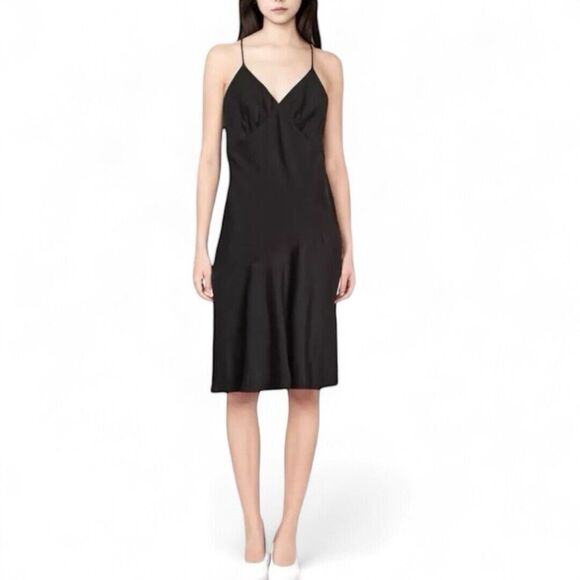 Banana Republic Dresses & Skirts - Banana Republic Asymmetrical Seam Midi Slip Dress‎ Whimsigoth Dark Fairy Size 14